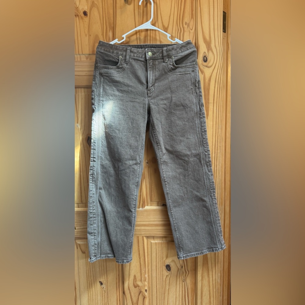 American Eagle Outfitters Straight-Leg Gray Jeans